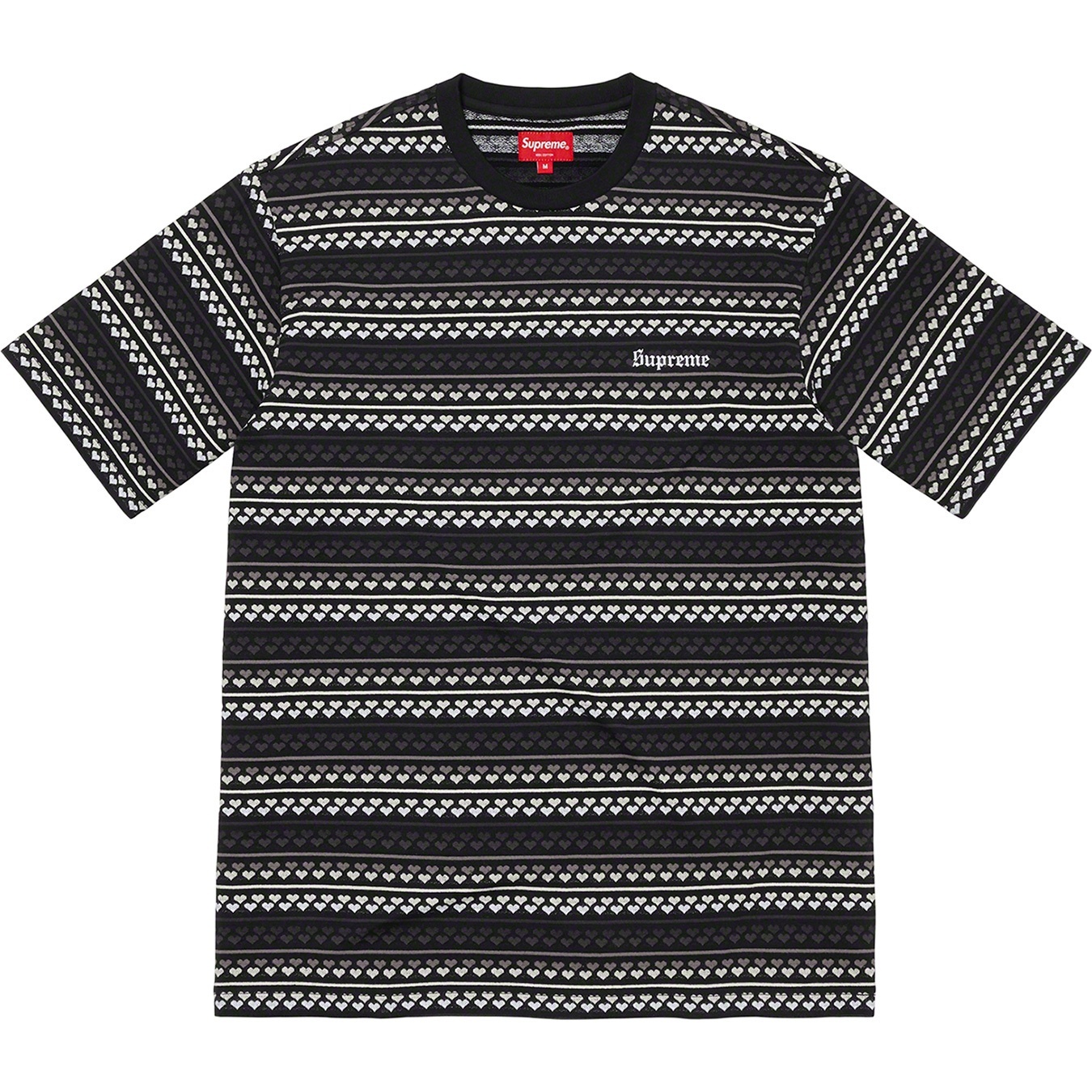 Hearts Jacquard S/S Top view 5